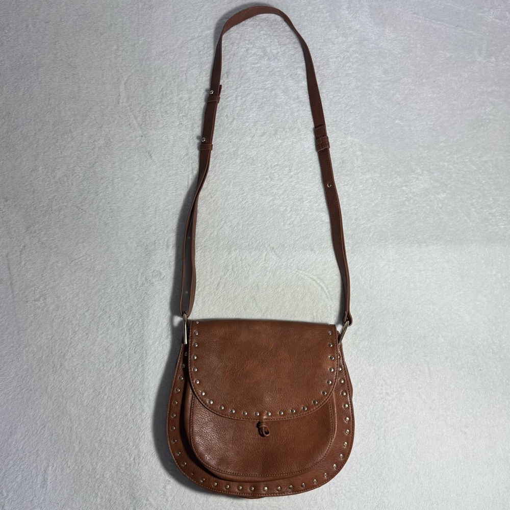 TORRID Brown Faux Leather Crossbody Bag, Western Boho Chic Crossbody - Picture 2 of 9